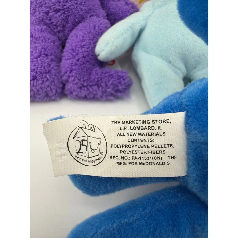 Ty‎ McDonald's 25 Years of Happiness Beanie Babies Set 6 Multi Y2K Retro Toy